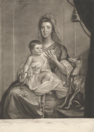 Lady Cathcart en haar Kind door Richard Houston