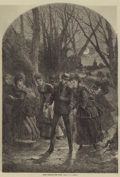 Thuis door het bos door Richard Huttula