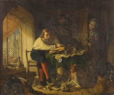 Chatterton die de Rowleian Manuscripten Componeert door Richard J. Lewis