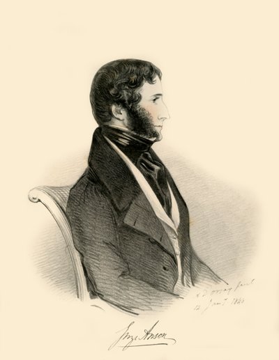 George Anson, 1840 door Richard James Lane