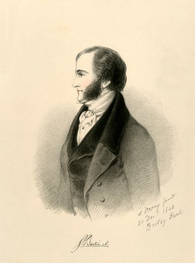 Lord George Bentinck, 1840 door Richard James Lane