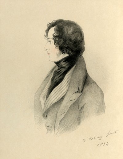 Zeer eerbiedwaardige Benjamin Disraeli MP, 1834 door Richard James Lane