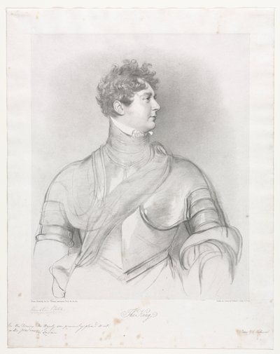 De koning, George IV van Groot-Brittannië door Richard James Lane