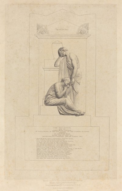 Monument voor John Hudleston door Richard James Lane after John Flaxman