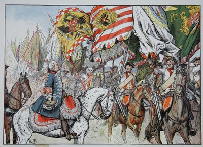 In de vreugde van de overwinning, Hohenfriedberg, 4 juni 1745 door Richard Knoetel