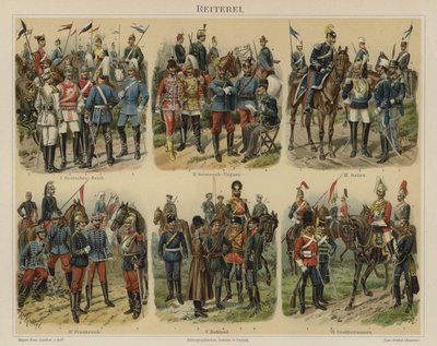 Cavalerie van Europese legers door Richard Knotel