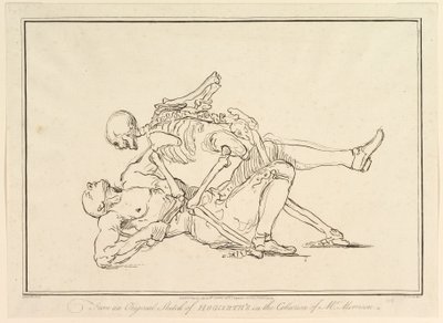 Van een originele schets van William Hogarth in de collectie van Mr. Morrison, 1 maart 1782 door Richard Livesay