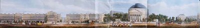 Cambridge Terrace, het Colosseum en de Clergy Orphan School (detail) door Richard Morris