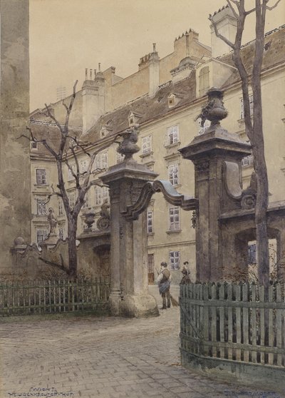 De Heiligenkreuzerhof in Wenen door Richard Moser