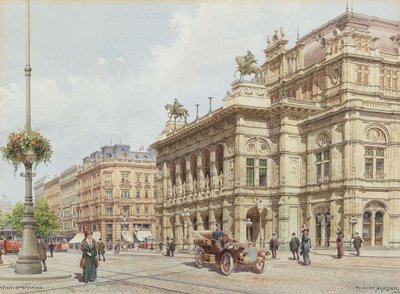Wenen, Opernring, 1914 door Richard Moser