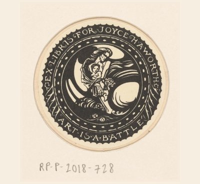 Ex libris van Joyce Haworth door Richard Nicolaüs Roland Holst