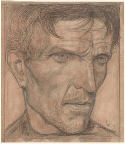Kop van een man door Richard Nicolaüs Roland Holst