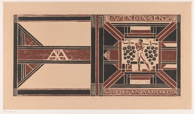 Omslagontwerp voor: Wendingen, 1921 door Richard Nicolaüs Roland Holst