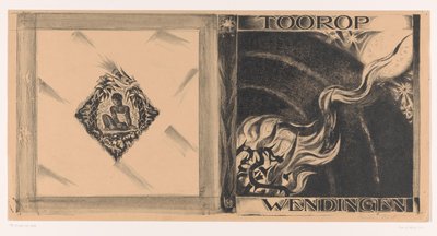 Omslagontwerp voor: Wendingen, Tooropnummer, 1928 door Richard Nicolaüs Roland Holst