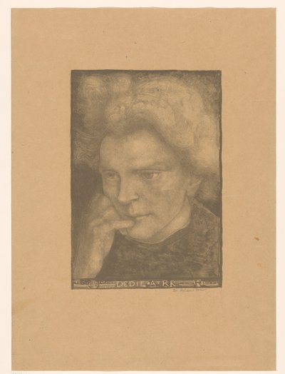 Portret van een onbekende vrouw door Richard Nicolaüs Roland Holst