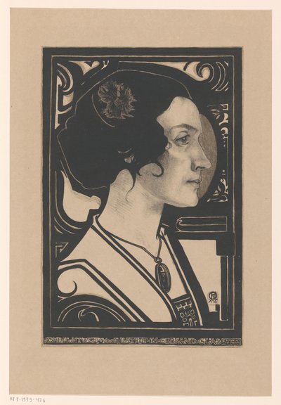 Portret van een onbekende vrouw door Richard Nicolaüs Roland Holst