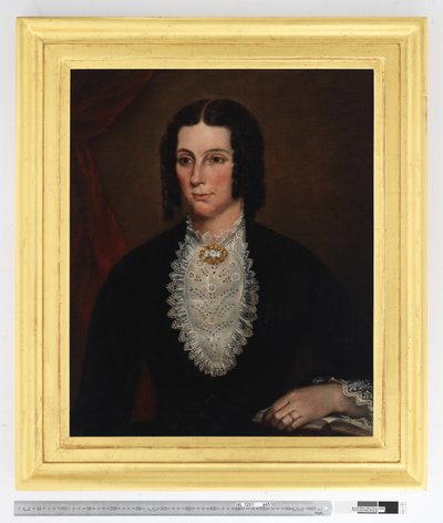 Portret van Sarah Scarvell, geboren Redmond, 1855 door Richard Noble