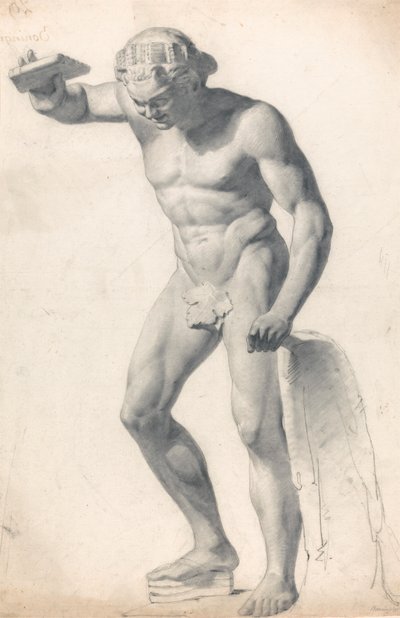Een Faun met Fluiten door Richard Parkes Bonington