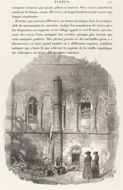 Kerk van Saint-Taurin, Evreux door Richard Parkes Bonington