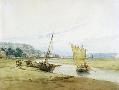 Bij Honfleur, ca. 1822 door Richard Parkes Bonington