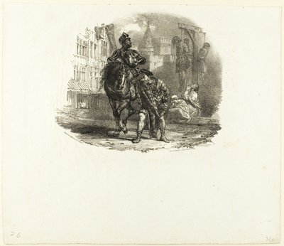 De Gehangenen door Richard Parkes Bonington
