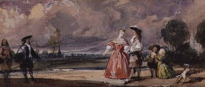 De Ontmoeting door Richard Parkes Bonington