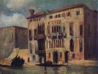 Uitzicht op het Canal Grande, 19e eeuw door Richard Parkes Bonington