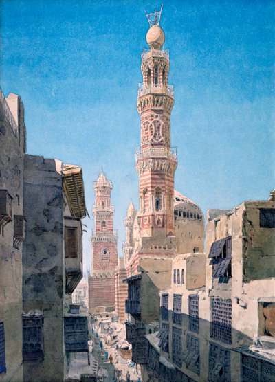 Souk al Nahhassin, Caïro, 1866 door Richard Phene Spiers