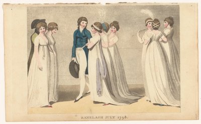 Magazine of Female Fashions of London and Paris: Ranelagh juli 1798 door Richard Phillips