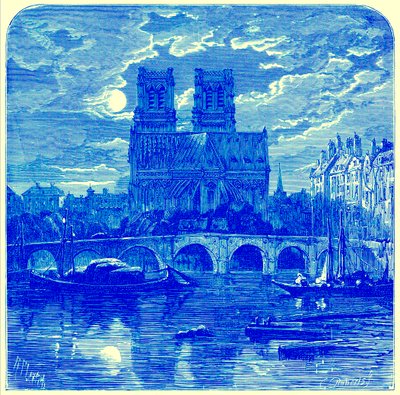Kathedraal van Notre Dame, illustratie uit 