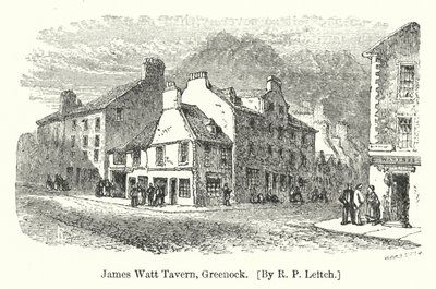 James Watt Tavern, Greenock door Richard Principal (after) Leitch