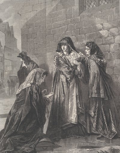 Vlucht van de Koningin van James II, uit Illustrated London News, 3 augustus 1872 door Richard Principal Leitch
