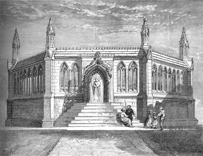 Herdenkingskapel in Cawnpore, ca. 1880 door Richard Principal Leitch