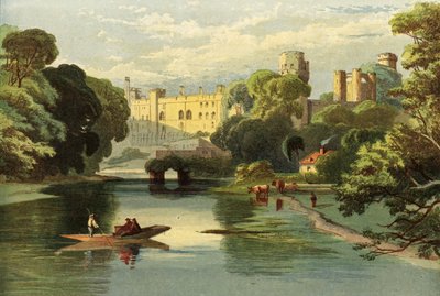 Het Bezoek van de Koningin aan Warwickshire, Warwick Kasteel door Richard Principal Leitch