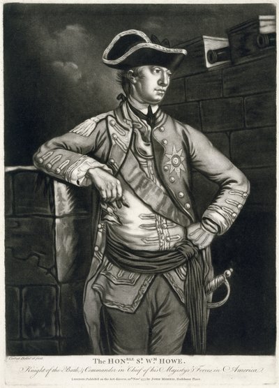 De Eerwaarde Sr. Wm. Howe, Ridder van het Bad, & Opperbevelhebber van de troepen van Zijne Majesteit in Amerika door Richard Purcell