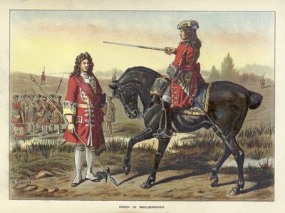Epochs of the British Army - Epoch of Marlborough door Richard Simkin