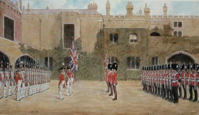 Grenadier Guards wisselen de wacht bij St. James