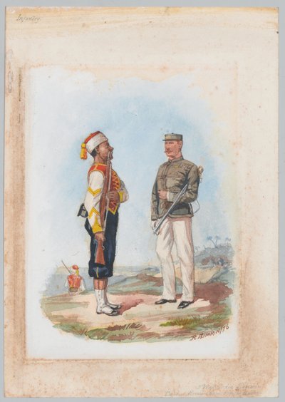Infanterie, 2e West-Indisch Regiment door Richard Simkin