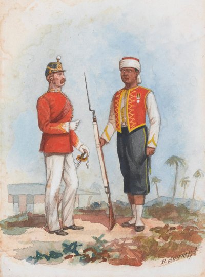 Infanterie, West India Regiment door Richard Simkin