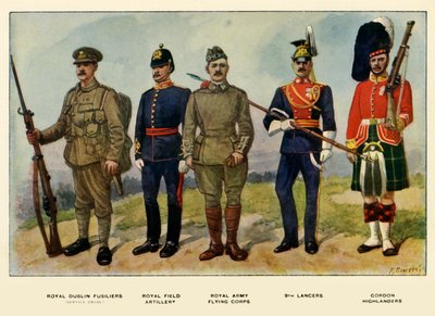 Typen van het Britse leger, 1919 door Richard Simkin