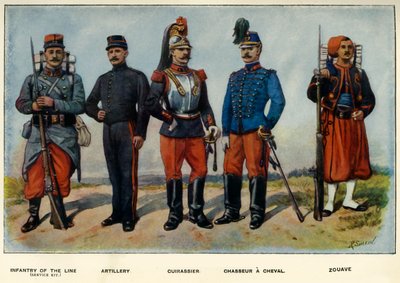 Typen van het Franse Leger, 1919 door Richard Simkin