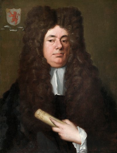William Petyt met een exemplaar van de Magna Carta door Richard Van Bleek