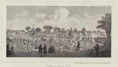 Cricket bij Moulsey Hurst door Richard Westall