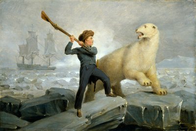 Nelson en de beer, ca. 1806 door Richard Westall