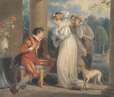Rozenknop, of het oordeel van Parijs door Richard Westall