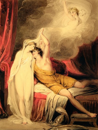 De Verzoening van Parijs en Helena door Richard Westall