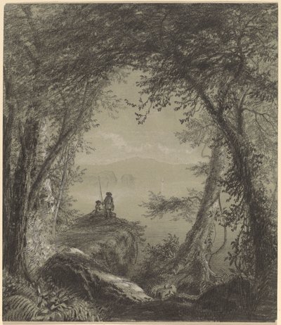 Lake George door Richard William Hubbard