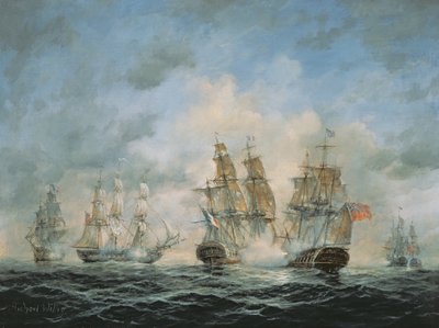 19e Eeuwse Zeeslag in Binnenwateren door Richard Willis