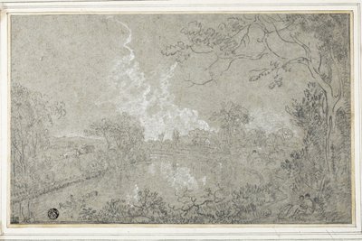 Oevers van de Rivier Dee bij Eaton Hall, Cheshire, ca. 1759 door Richard Wilson