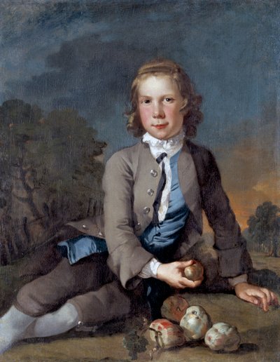 Jongen met appels door Richard Wilson